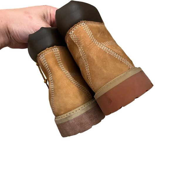 Timberland Tan Size 4 Kids Boots Nubuck Classic Brown - Picture 7 of 10